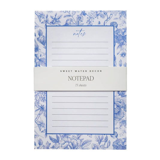 Blue Delft Notepad - Stationery & Office Accessories