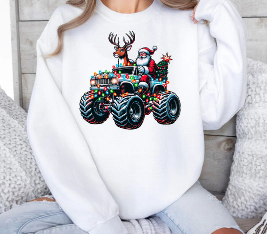 Santa Monster truck