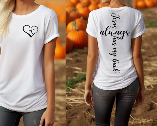 JESUS ALWAYS HAS MY BACK