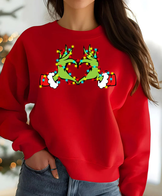 Grinch hand heart