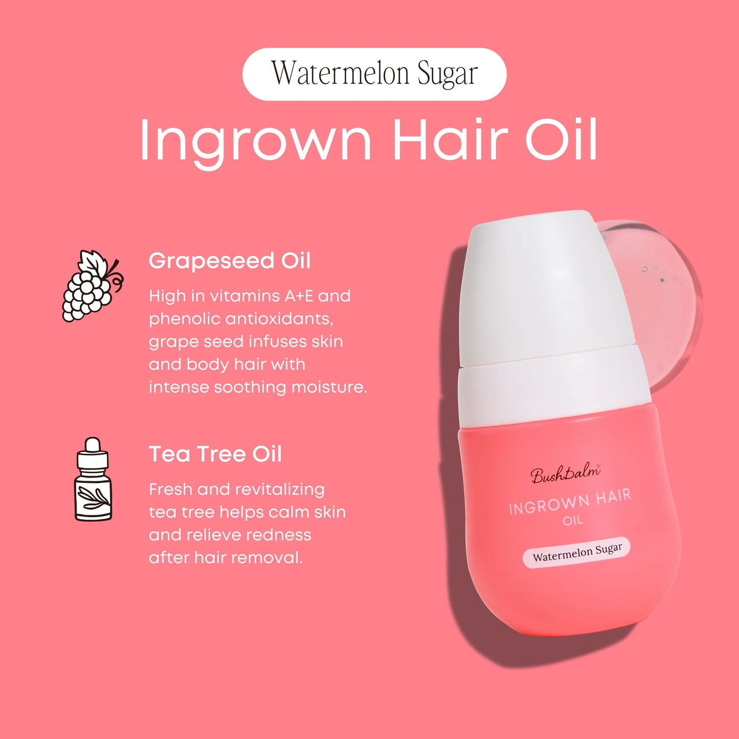 Ingrown Hair + Pre-Post Wax Oil- Watermelon Sugar