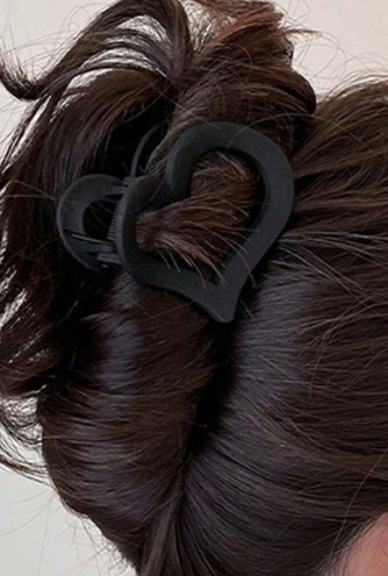 Heart Shape Frosted Small Hair Clip