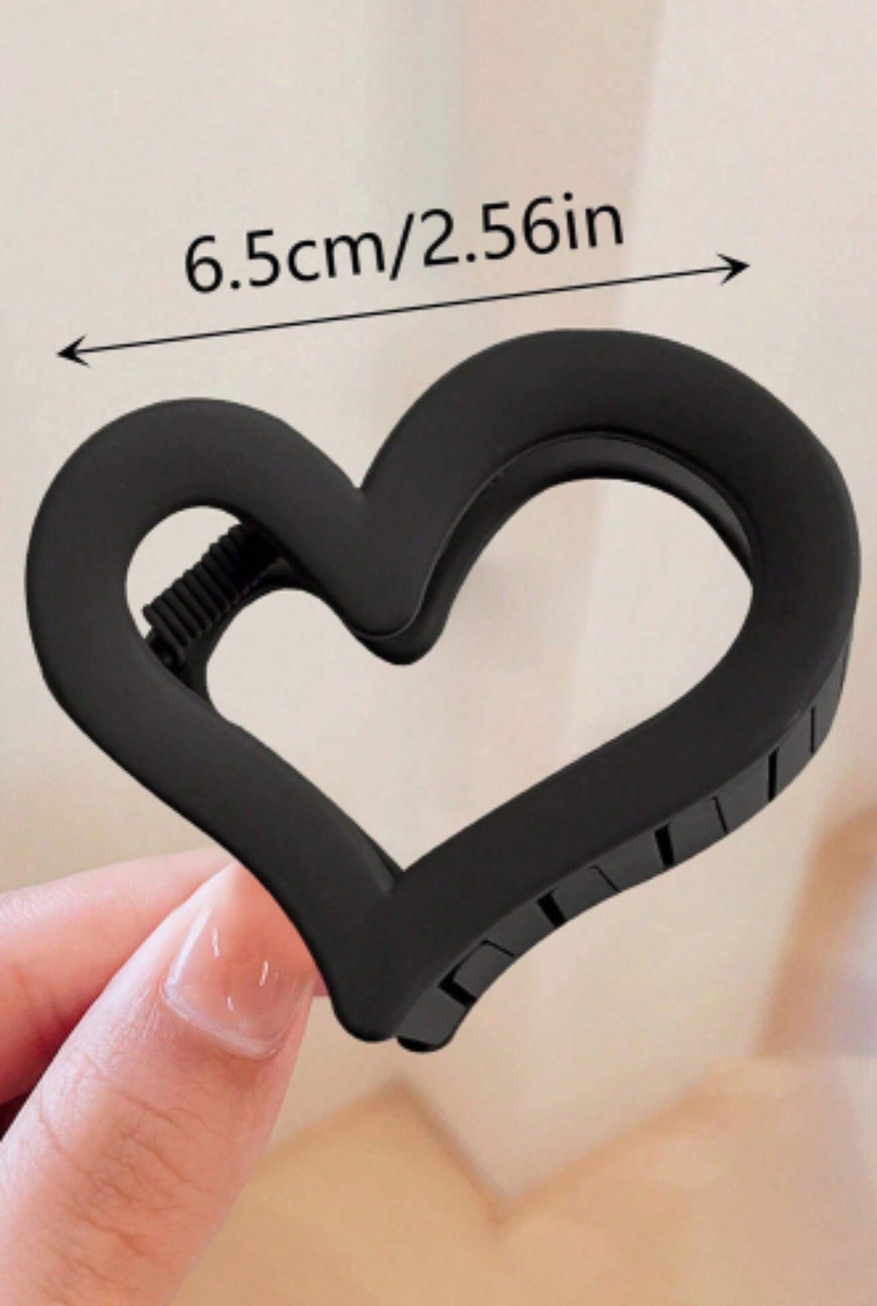 Heart Shape Frosted Small Hair Clip