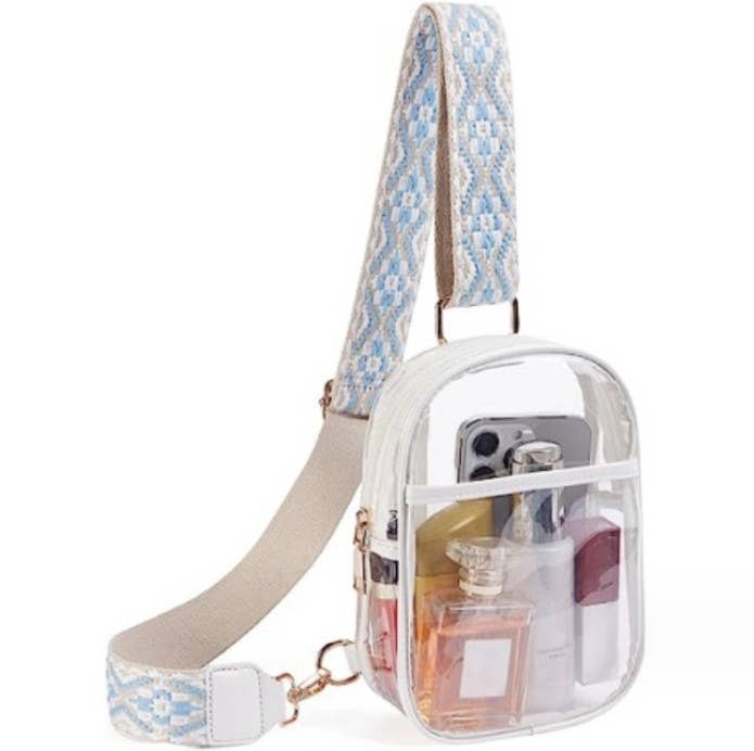 CLEAR SLING CROSSBODY STADIUM BAG