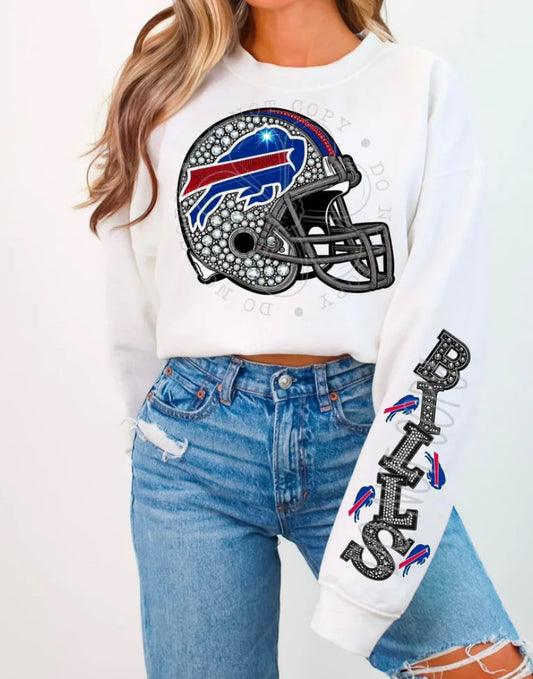 BILLS HELMENT CREWNECK