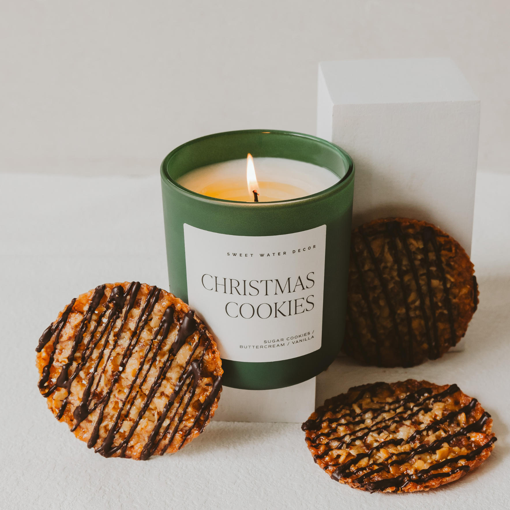 Christmas Cookies 15 oz Soy Candle, Matte Jar