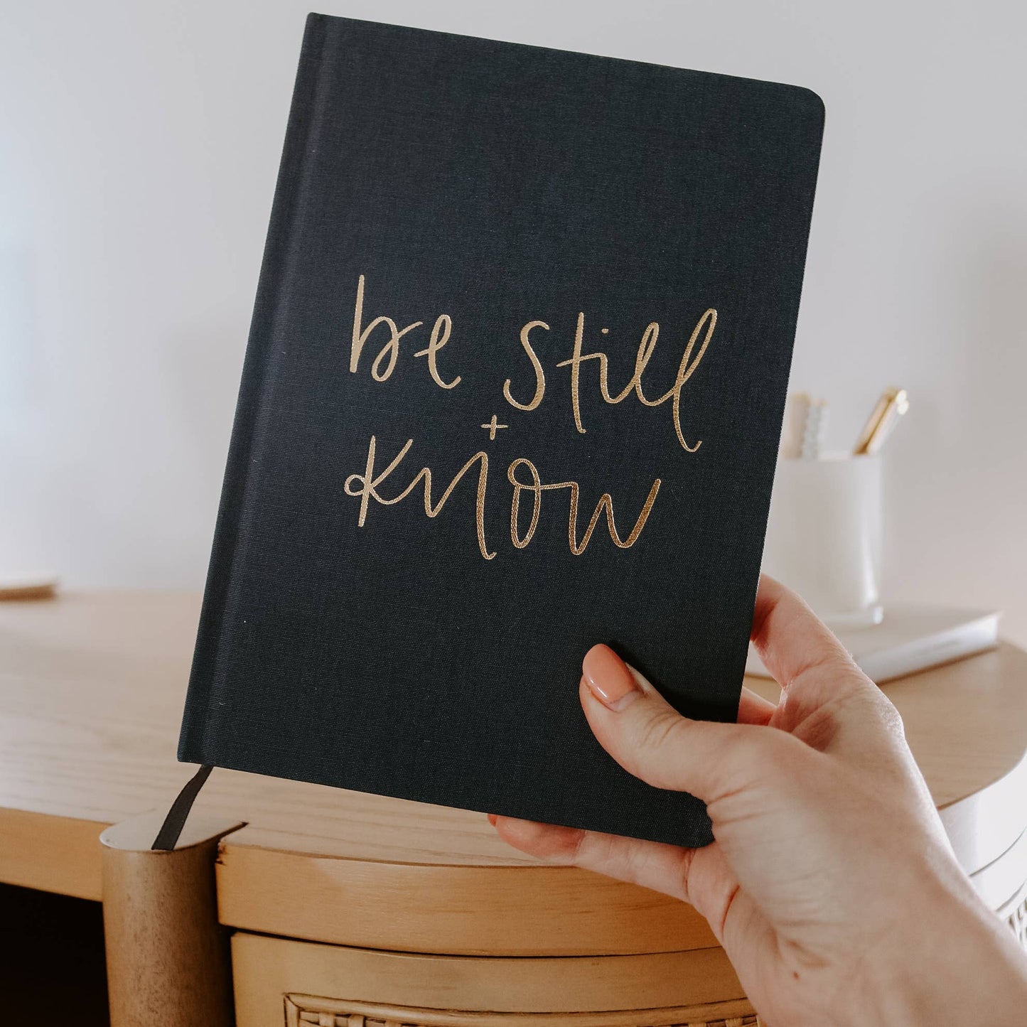 Be Still and Know Fabric Journal - Home Decor & Gifts