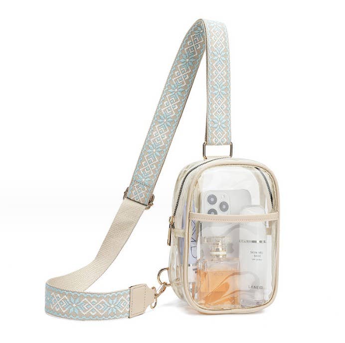 CLEAR SLING CROSSBODY STADIUM BAG