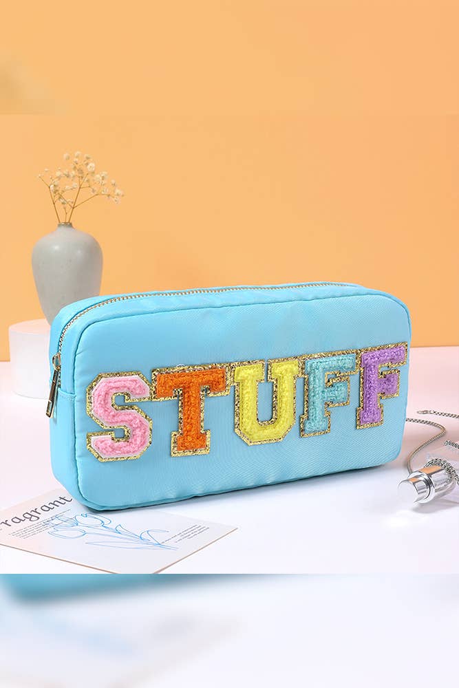 STUFF Pattern Zipper Cosmetic Bag