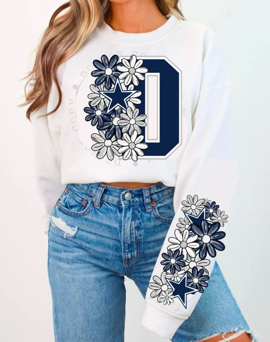 NFL TEAMS FLORAL CREWNECKS