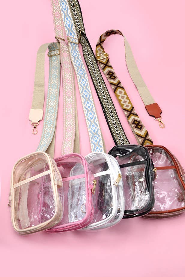 CLEAR SLING CROSSBODY STADIUM BAG