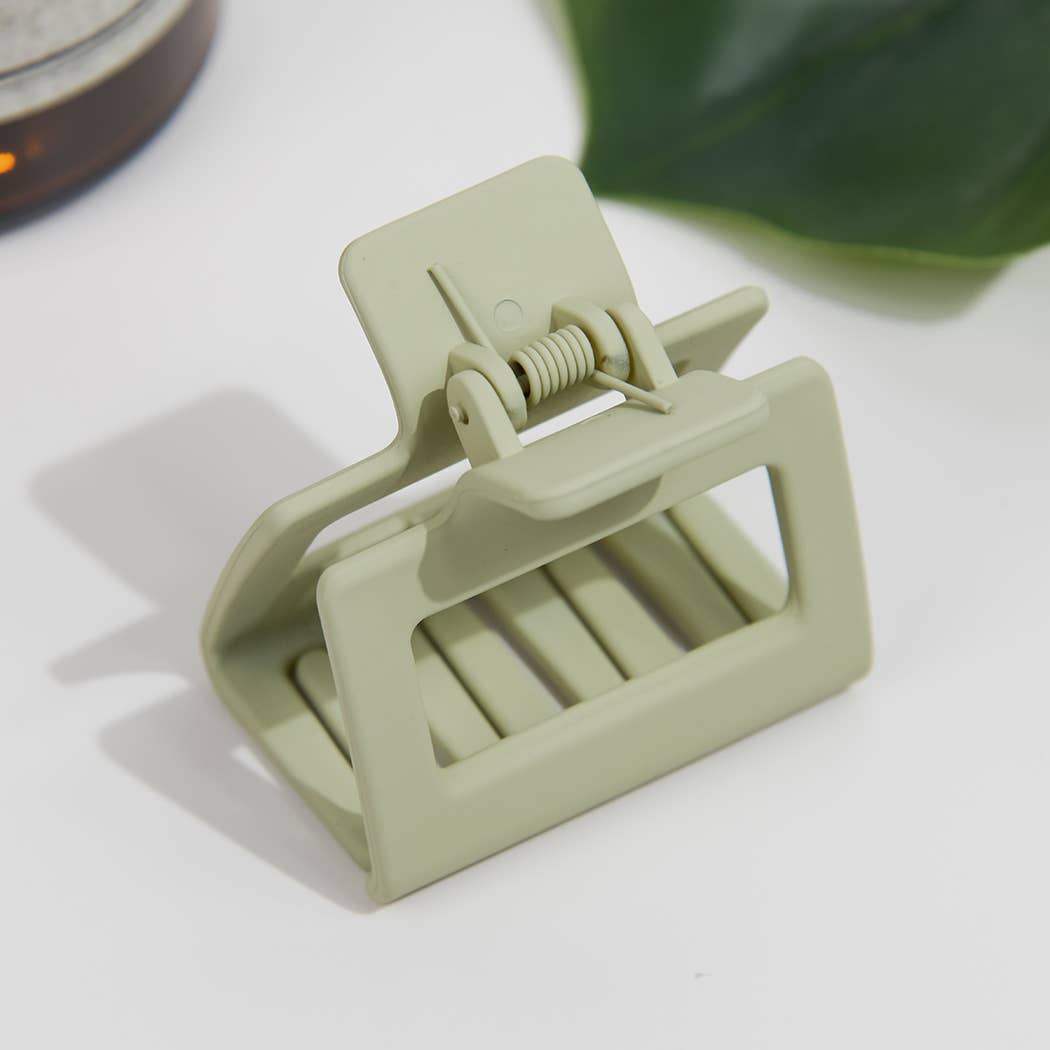 Mini 1.96" Square Matte Holder Hair Clip