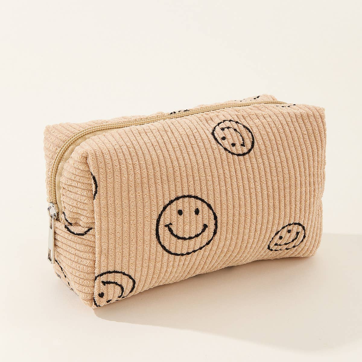 SIMPLE SMILING FACE MEDIUM COSMETIC BAG