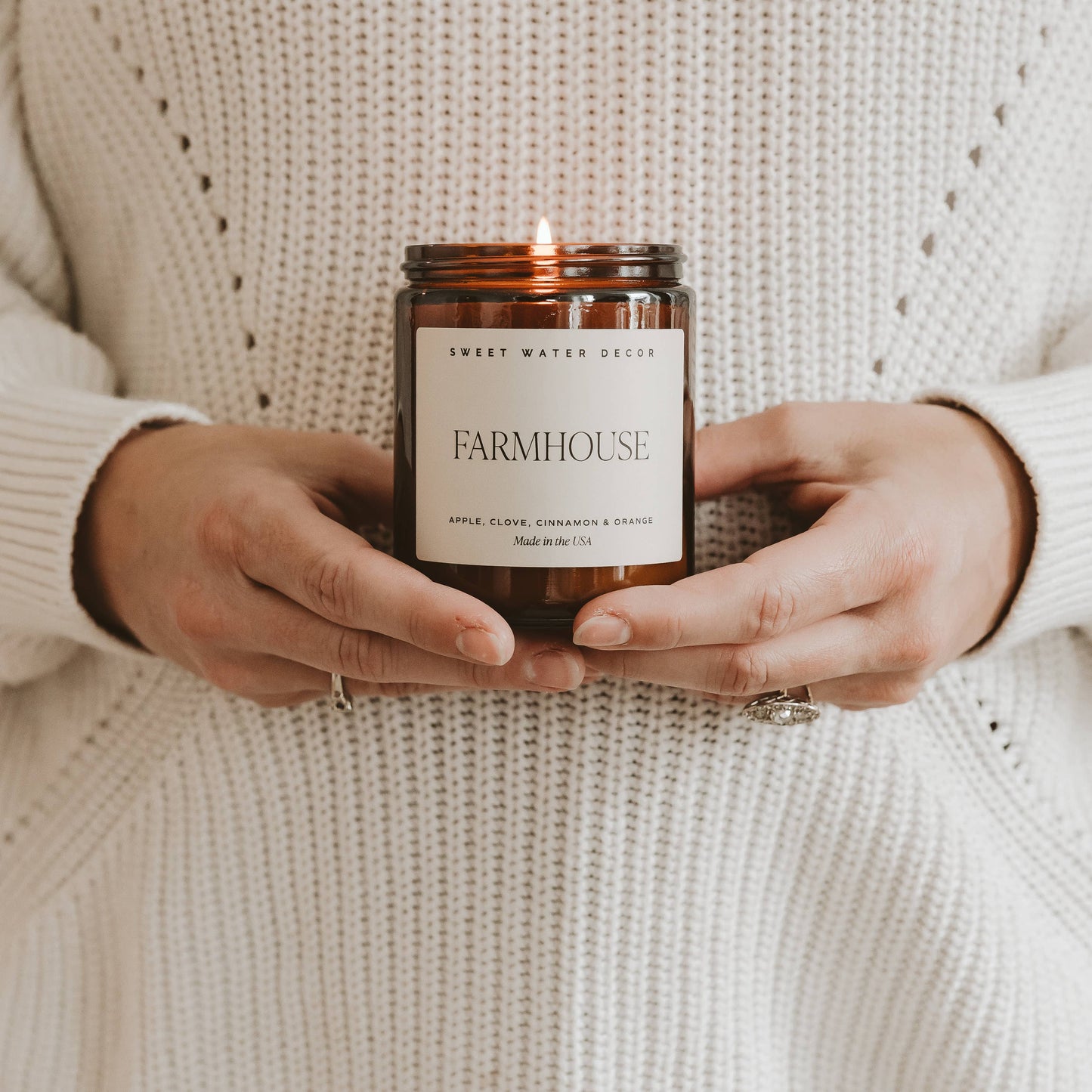 Farmhouse 9 oz Soy Candle - Fall Home Decor & Gifts