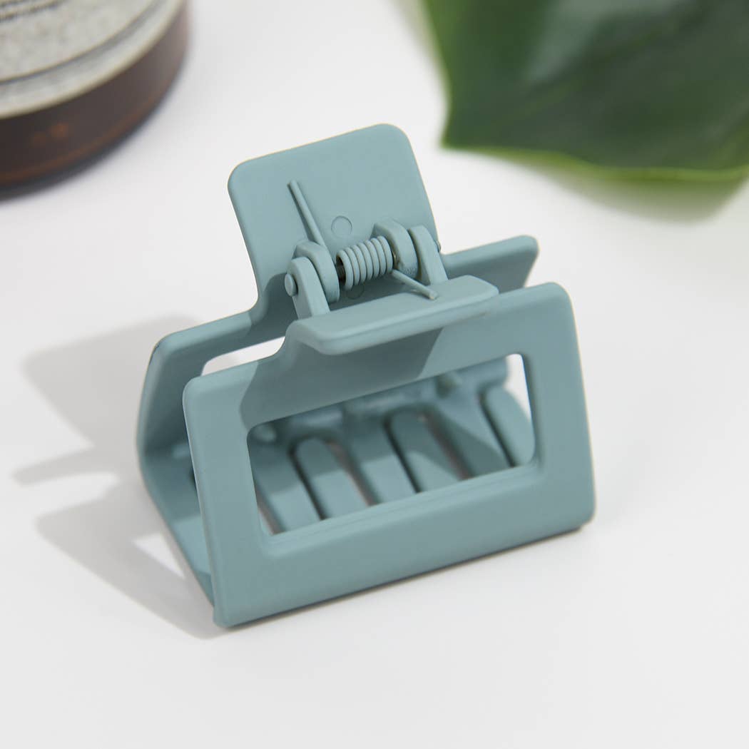 Mini 1.96" Square Matte Holder Hair Clip