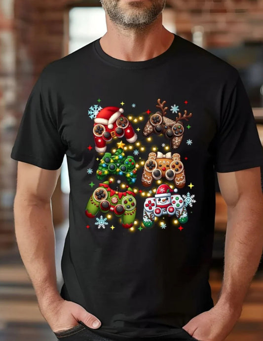 Retro Christmas gaming controller