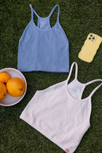 Ribbed Bralette- Slate