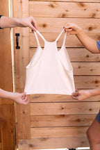 Ribbed Bralette- Cream