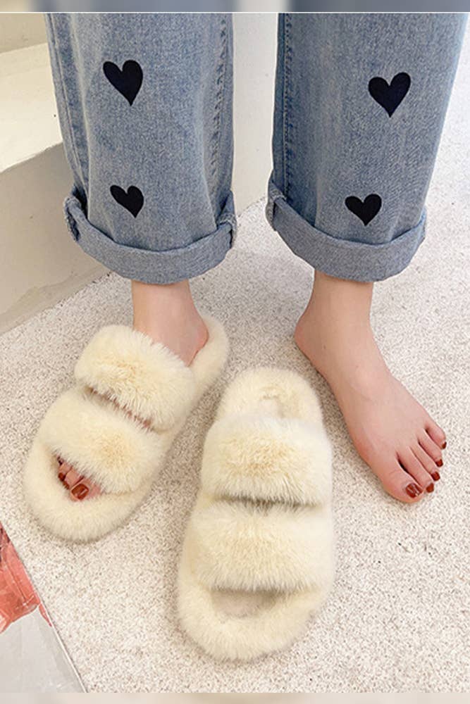 Winter Flat Warm Fluffy Slippers ZZKF034