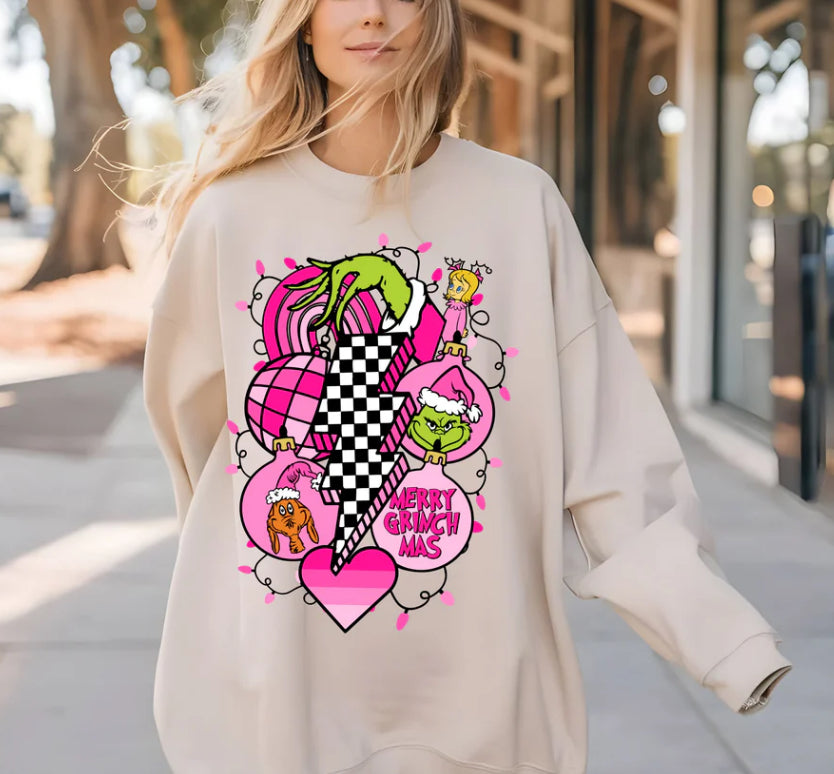 Pink retro grinch