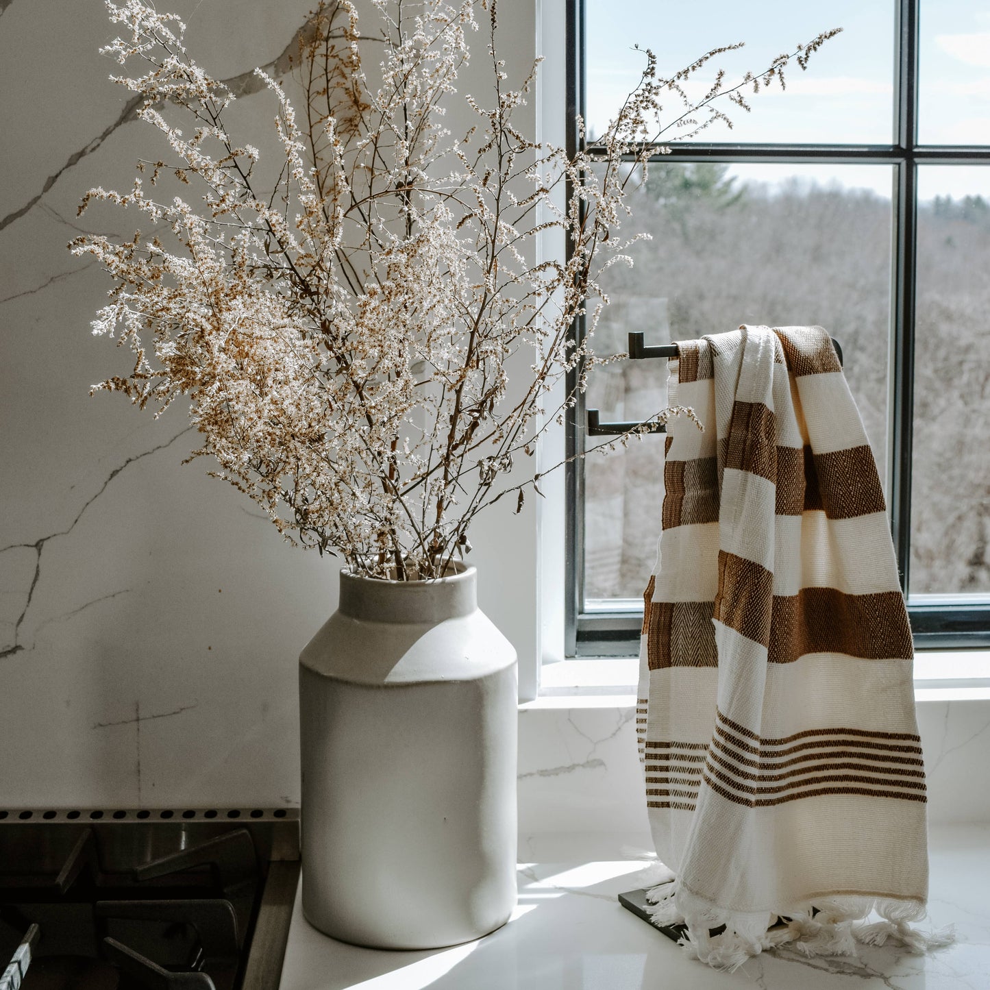 Turkish Cotton Hand Towel, Neutral - Home Decor & Gifts