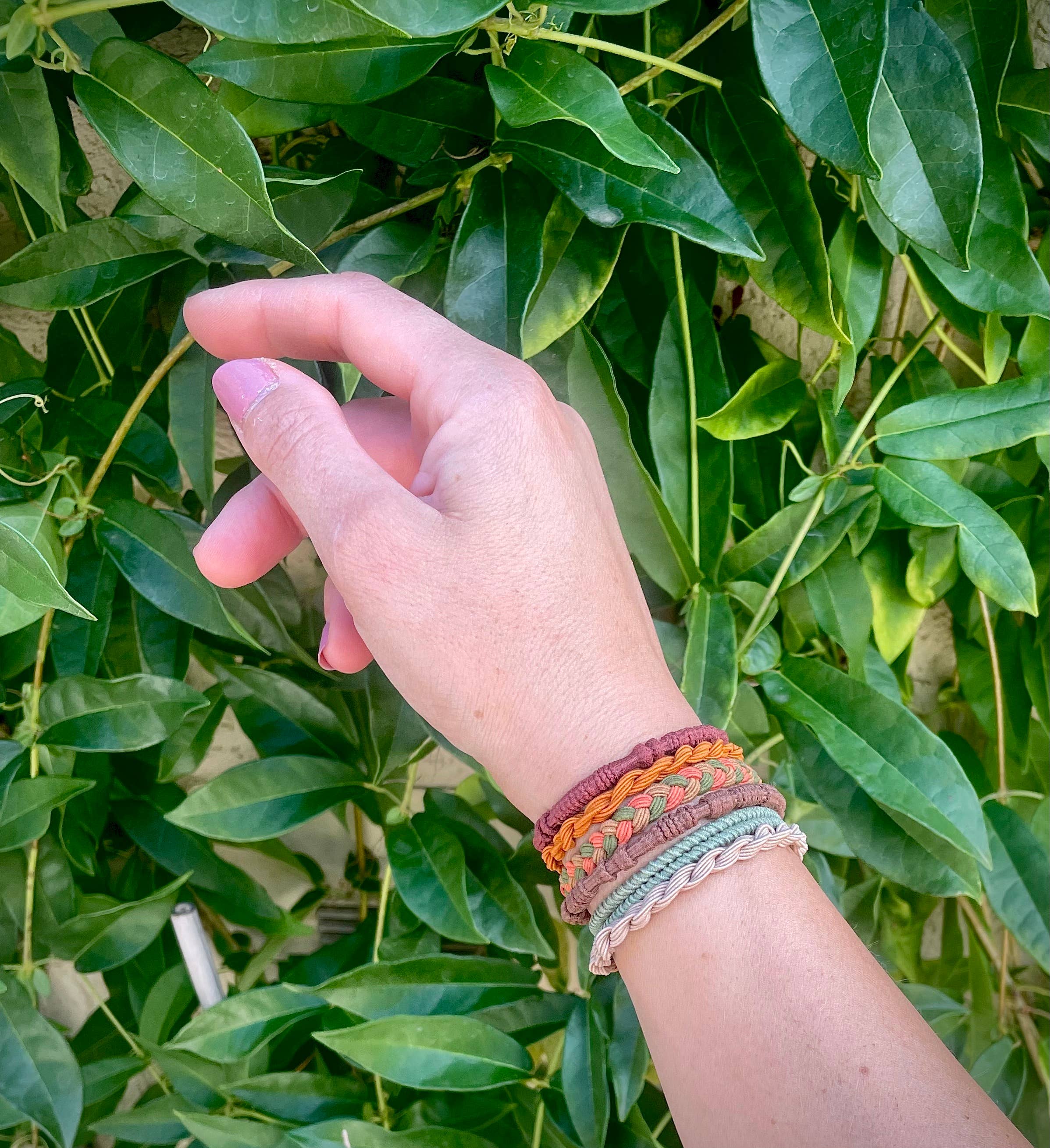 Boho Hair Ties | Green