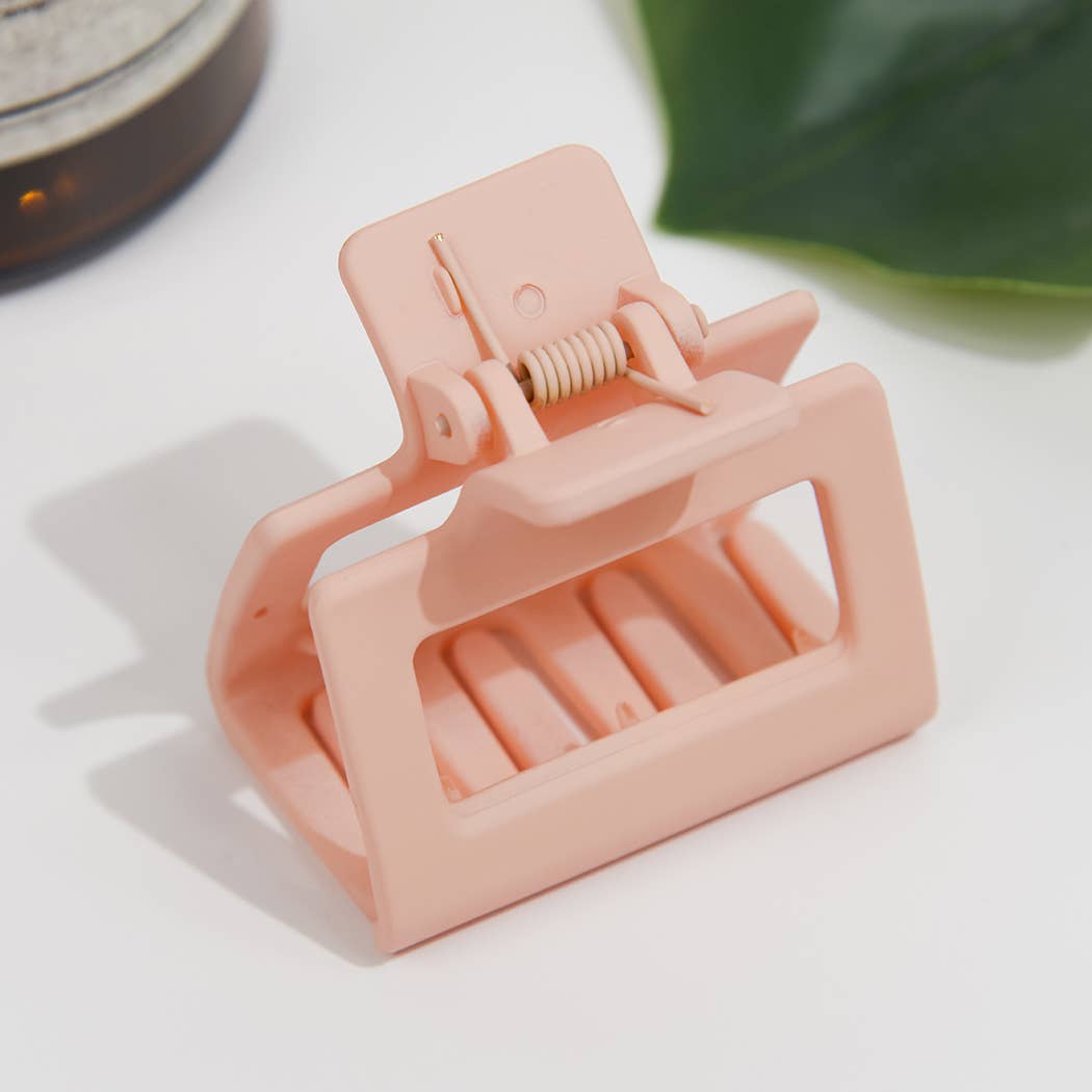 Mini 1.96" Square Matte Holder Hair Clip