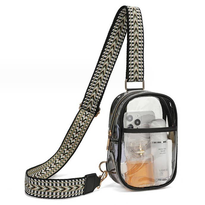 CLEAR SLING CROSSBODY STADIUM BAG