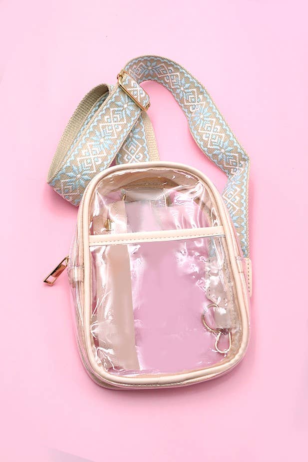 CLEAR SLING CROSSBODY STADIUM BAG