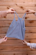 Ribbed Bralette- Slate