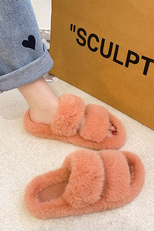 Winter Flat Warm Fluffy Slippers ZZKF034