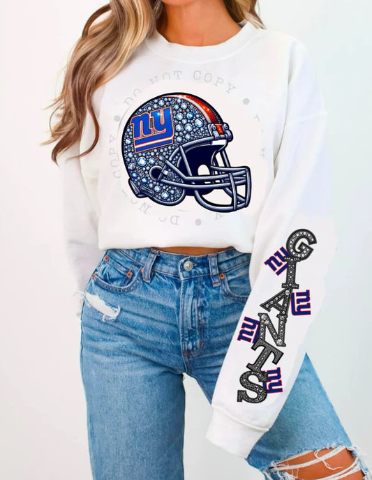 GIANTS HELMENT CREWNECK