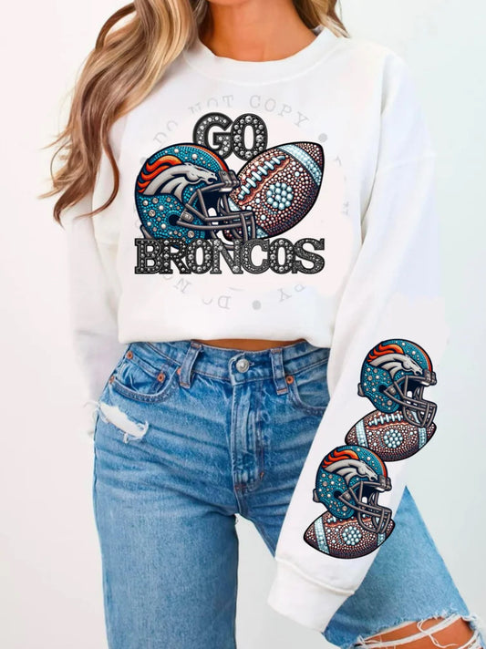 GO BRONCOS CREWNECK