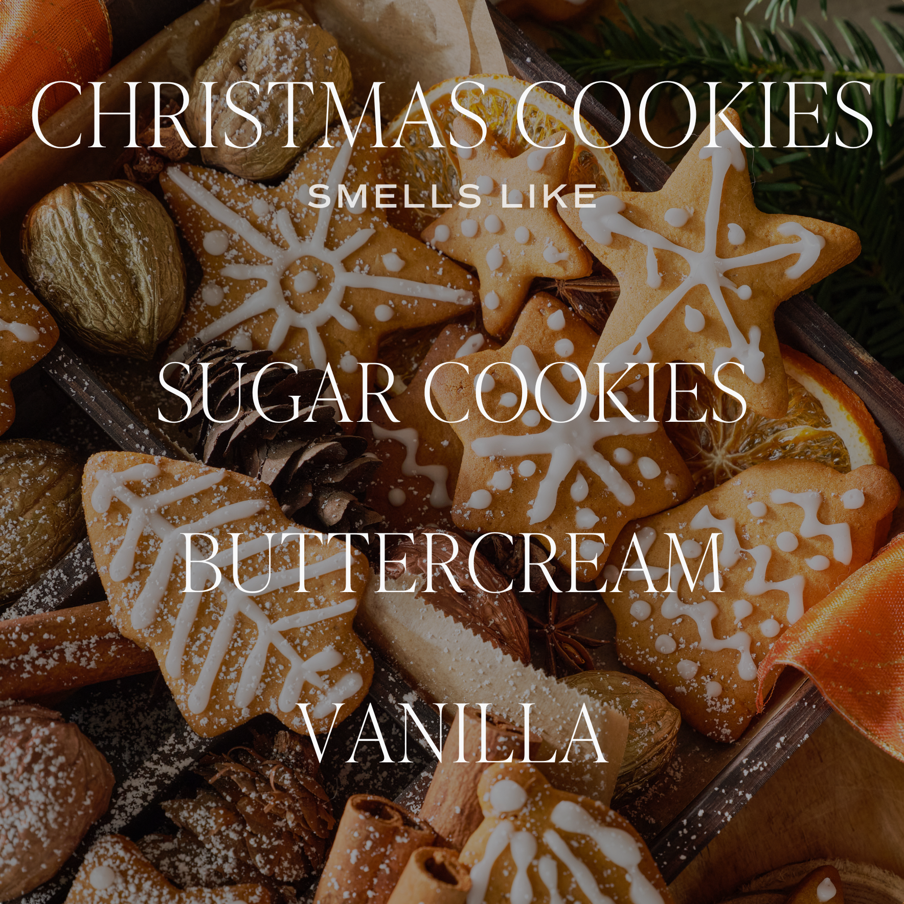 Christmas Cookies 15 oz Soy Candle, Matte Jar