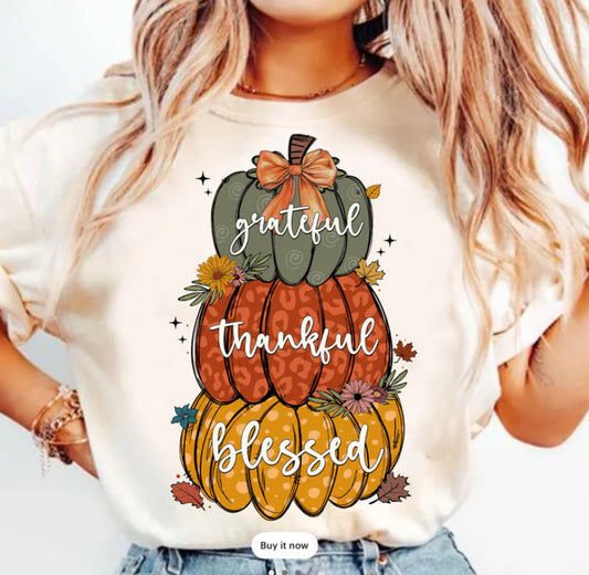 Grateful thankful blessed