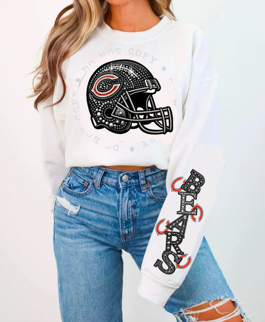 BEARS HELMENT CREWNECK