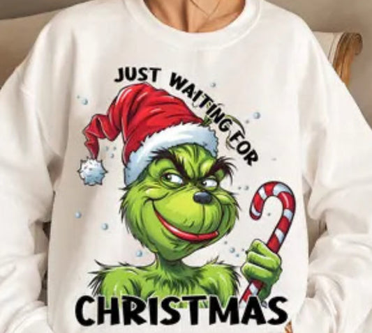 Grinch waiting for Christmas