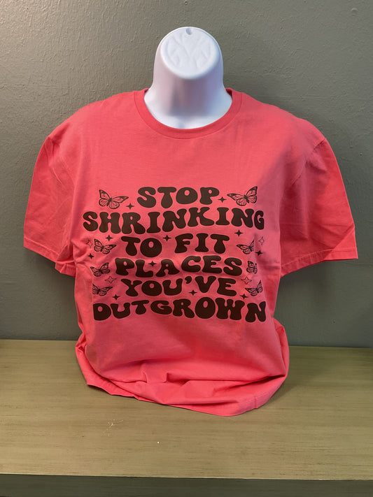 Stop shrinking tee