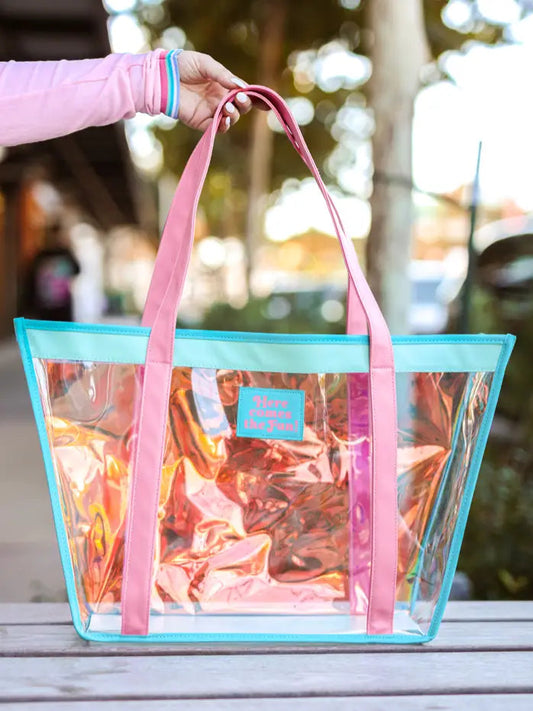 HERE COMES THE SUN IRIDESCENT TOTE