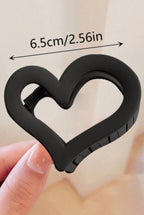 Heart Shape Frosted Small Hair Clip