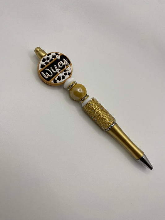 Gold wifey pen