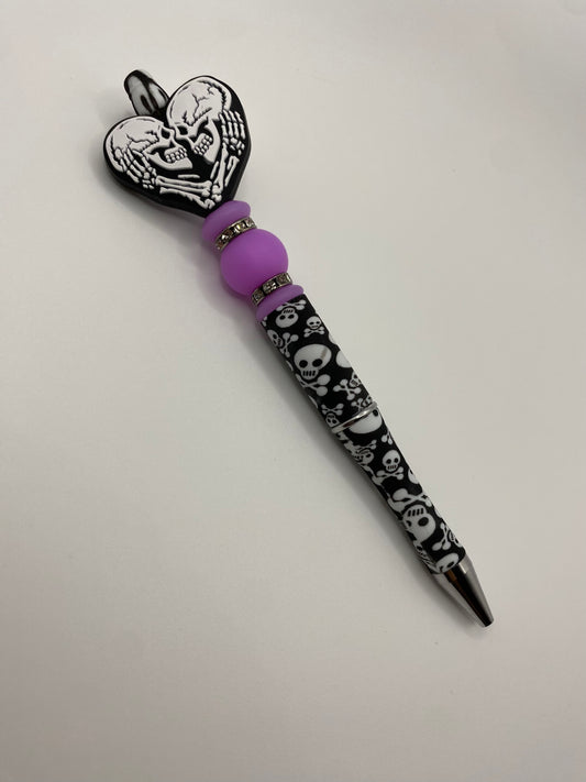 Heart skeleton pen