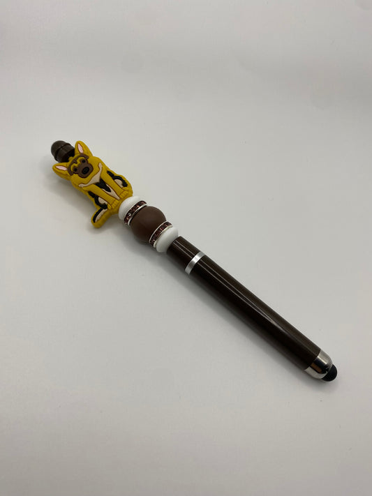 German Shepard beaded stylus