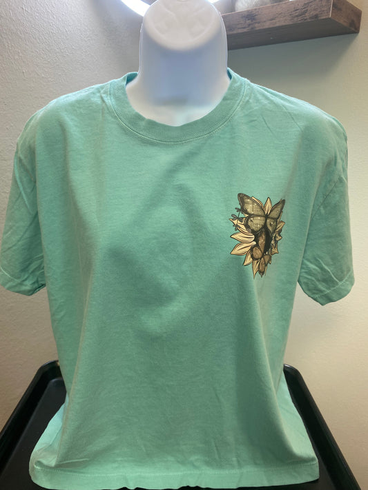 Butterfly body/crop top tee