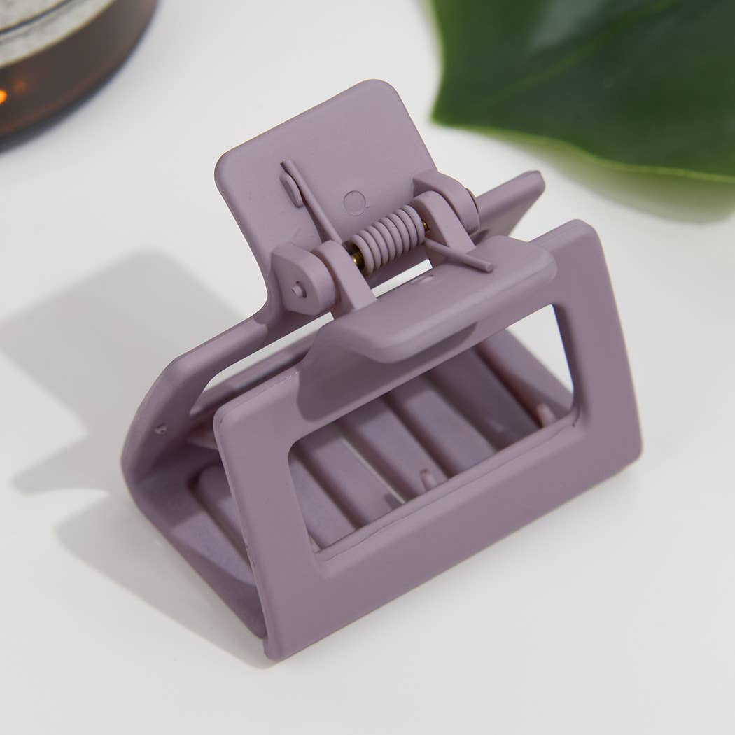 Mini 1.96" Square Matte Holder Hair Clip