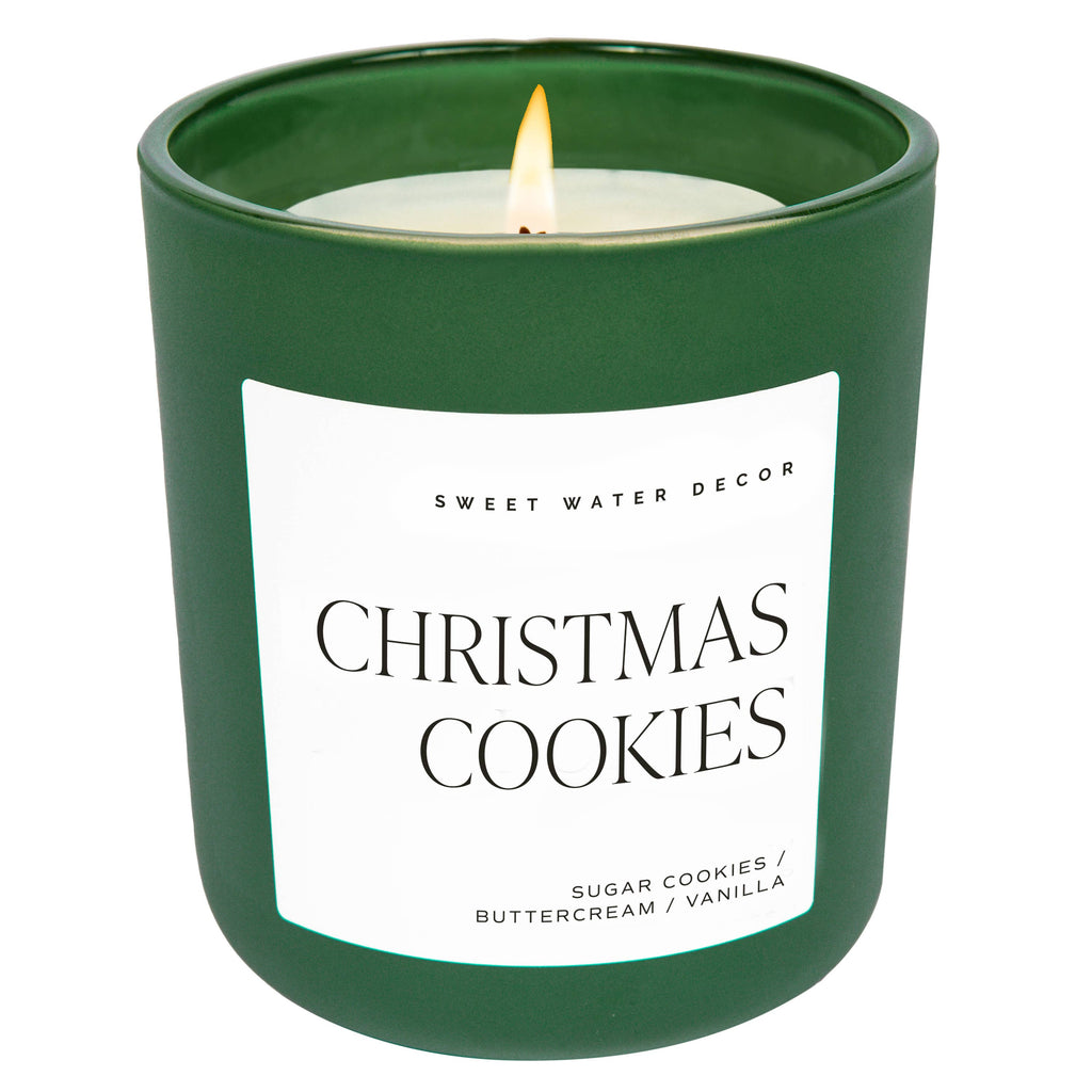 Christmas Cookies 15 oz Soy Candle, Matte Jar