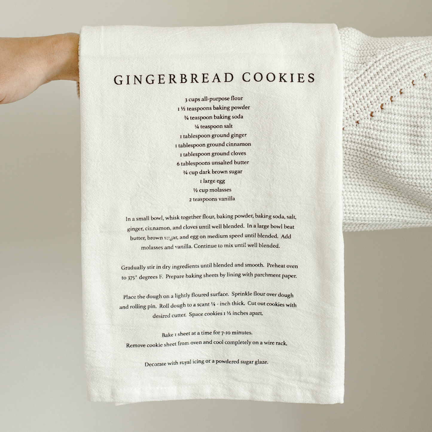 Gingerbread Cookies Hand Towel - Christmas Home Decor & Gifts