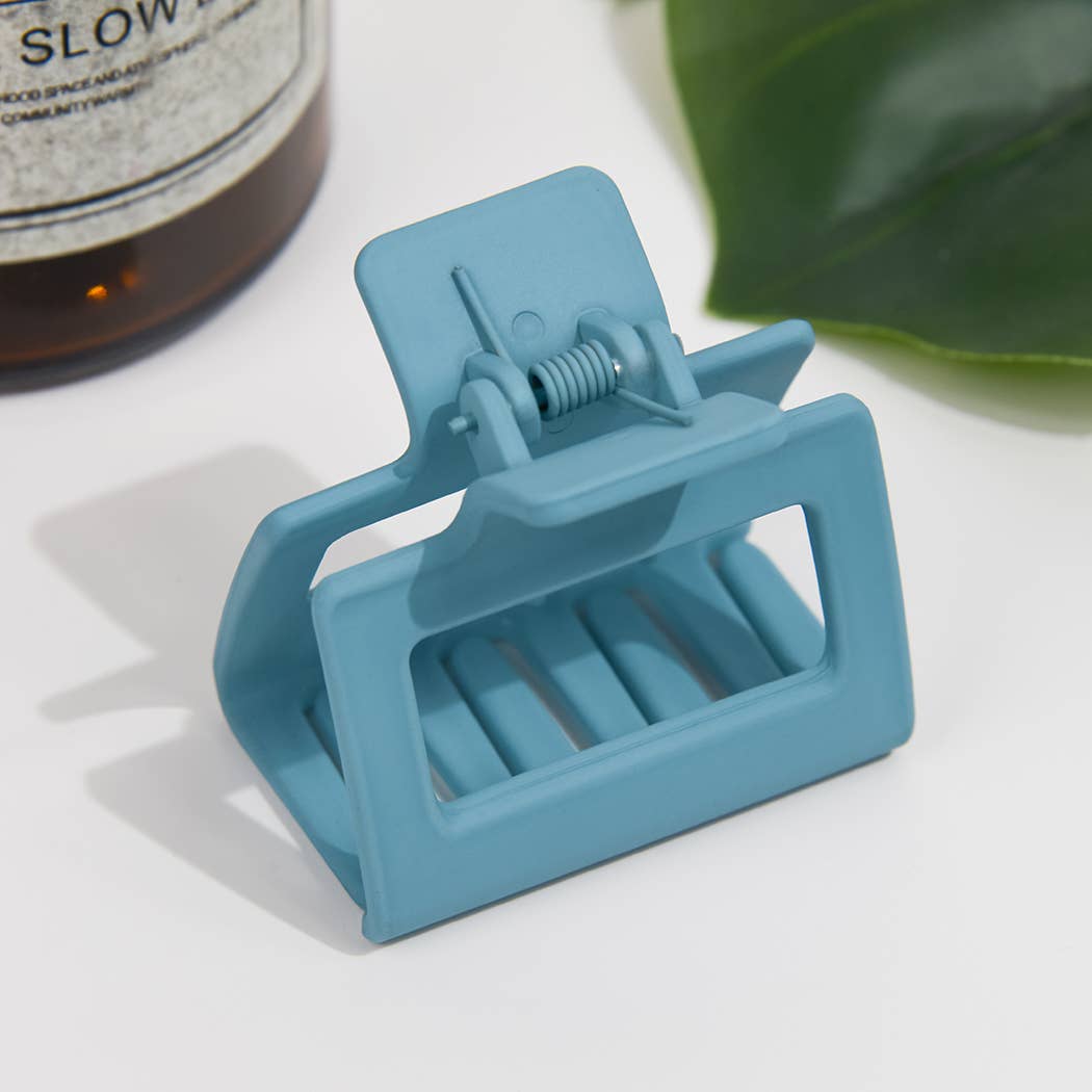 Mini 1.96" Square Matte Holder Hair Clip