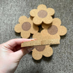 Drink Cork Coaster | Coffee Coaster | Retro Flower Coaster