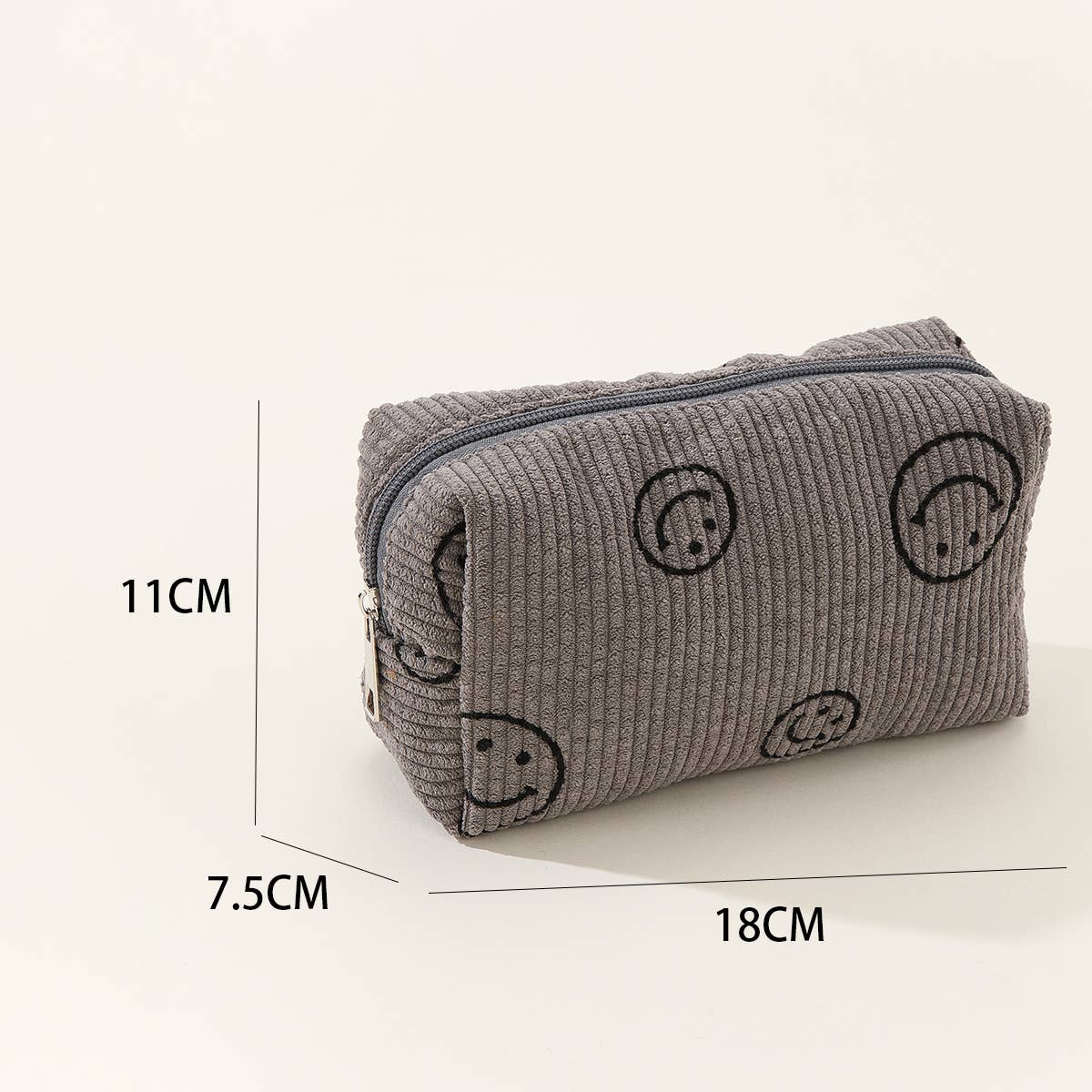 SIMPLE SMILING FACE MEDIUM COSMETIC BAG